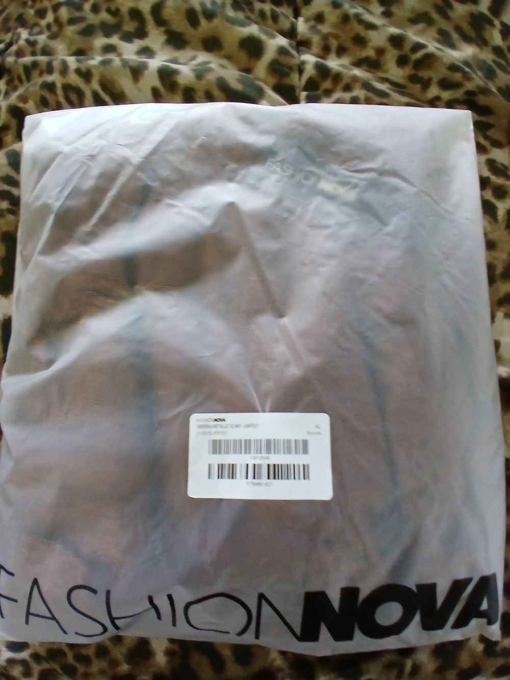 Fashion Nova Bronze Metallic Halter Jumpsuit - Picture 15 of 15
